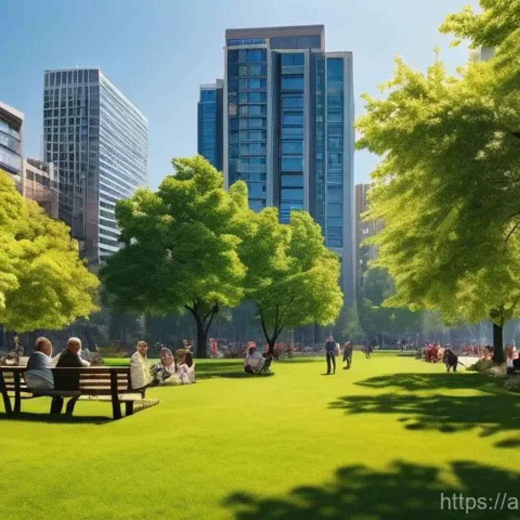 도시 자연 연결성 증진을 위한 자원 봉사 기회 - **Prompt 1: Urban Oasis of Serenity**
"A wide-angle, vibrant, and realistic image depicting a be...