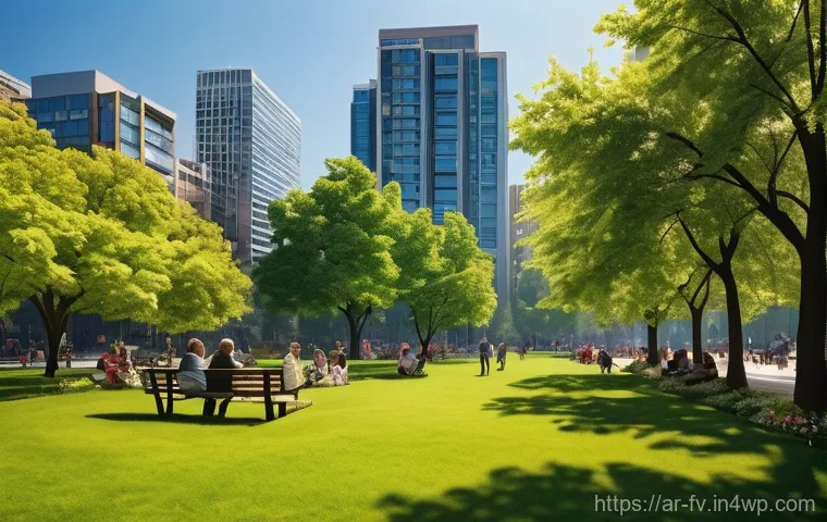 도시 자연 연결성 증진을 위한 자원 봉사 기회 - **Prompt 1: Urban Oasis of Serenity**
"A wide-angle, vibrant, and realistic image depicting a be...